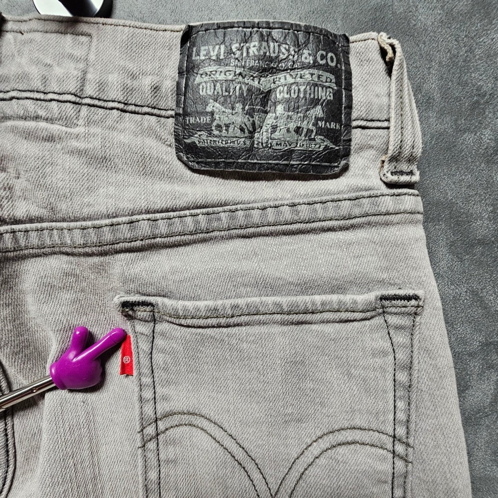 LEVI's 511 Skinny Chain Link Gray Stretch Denim 29X30 04511-4160